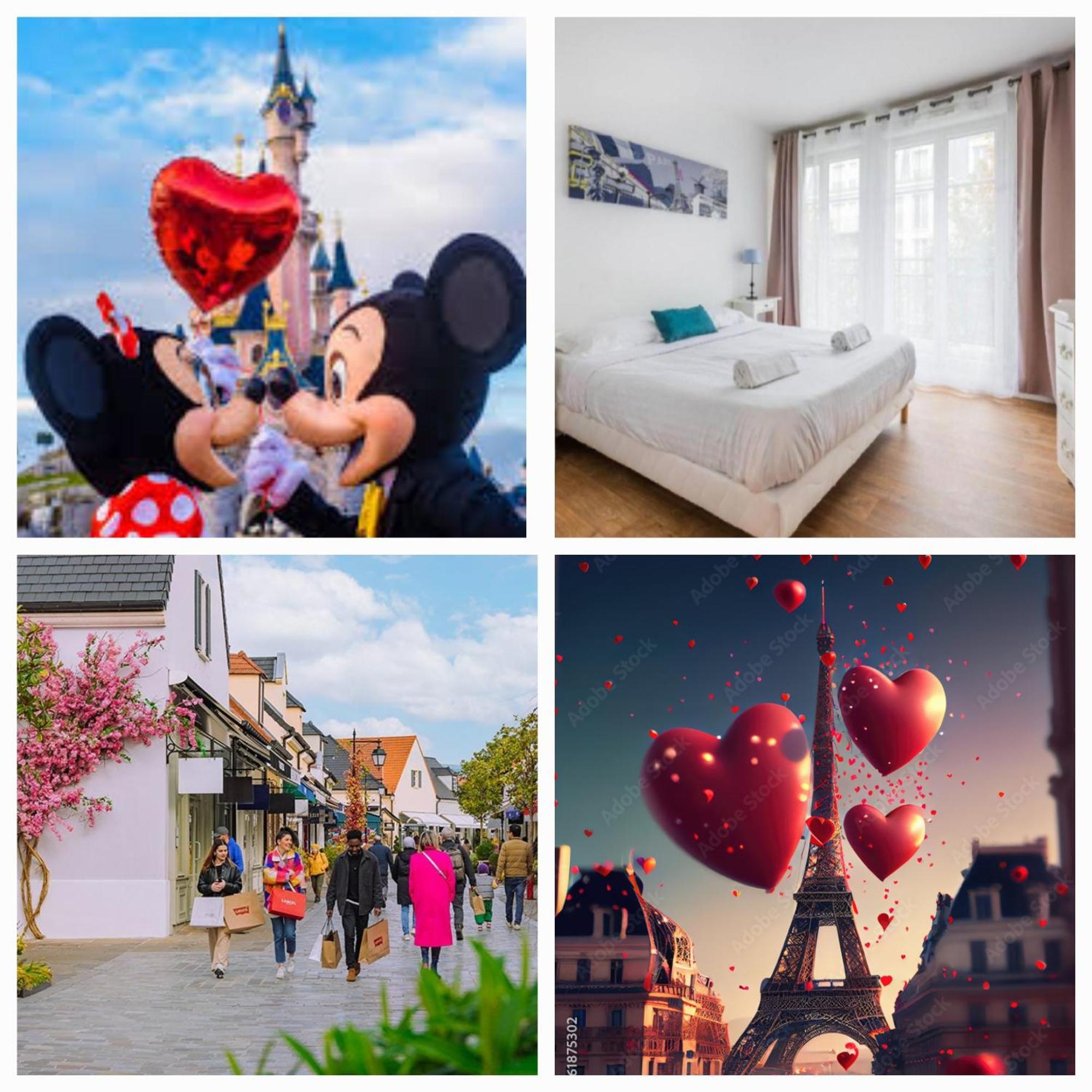 Disney, Very Spacious Comfortable 3 Bedrooms Family Apartment, 8 Pers, Wifi, Netflix Chessy  Exterior photo